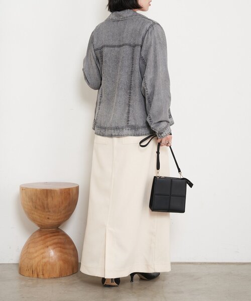 Jena espace merveilleux（ジェナ　エスパスメルヴェイユ）の「【やわらかく羽織るデニム】テンセルデニムステンジャケット（デニムジャケット・レディース・グレー/サックスブルー/ブルー・FREE）」の13枚目の写真