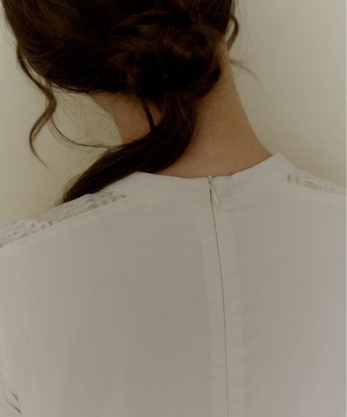 OLUN(オルン)の「docking layered onepiece/ドッキングレイヤードワンピース(ワンピース・レディース・ブラック/アイボリー・SMALL/X-SMALL/FREE)」の16枚目の写真