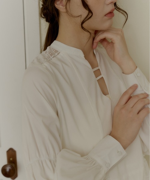 OLUN(オルン)の「docking layered onepiece/ドッキングレイヤードワンピース(ワンピース・レディース・ブラック/アイボリー・SMALL/X-SMALL/FREE)」の18枚目の写真