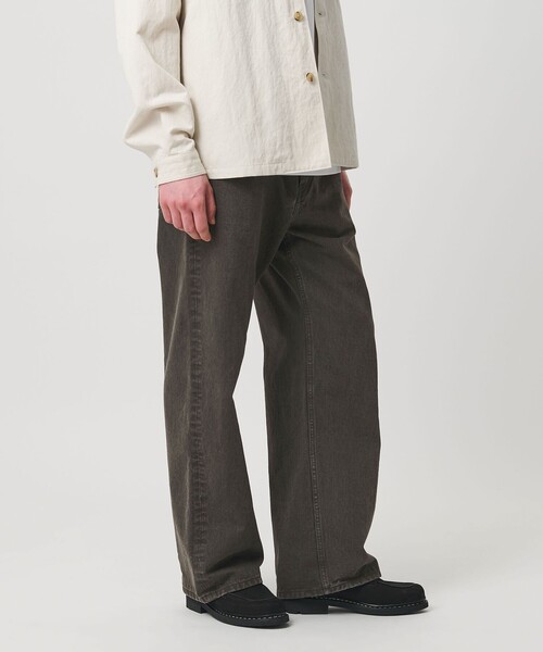 UNITED ARROWS（ユナイテッドアローズ）の「ロープ染めカラーデニム バギー5ポケット（デニムパンツ・メンズ・ベージュ/ダークグレー・M/L/S）」の4枚目の写真