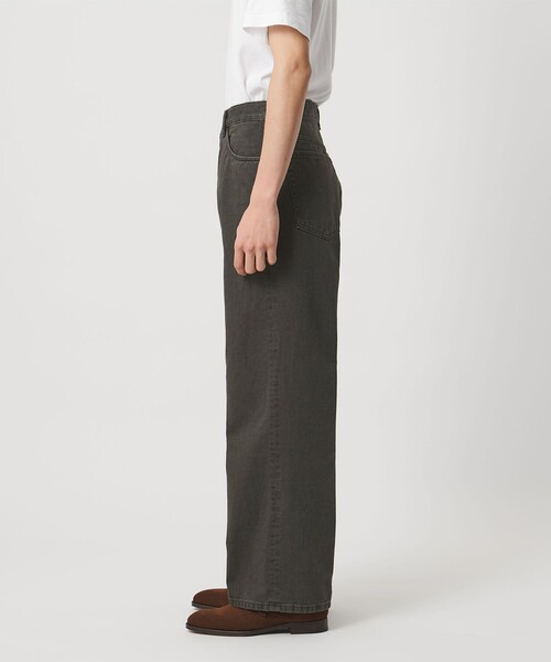 UNITED ARROWS（ユナイテッドアローズ）の「ロープ染めカラーデニム バギー5ポケット（デニムパンツ・メンズ・ベージュ/ダークグレー・M/L/S）」の10枚目の写真