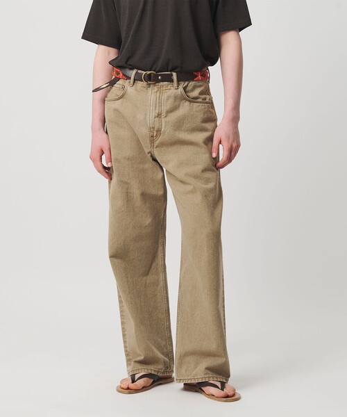 UNITED ARROWS（ユナイテッドアローズ）の「ロープ染めカラーデニム バギー5ポケット（デニムパンツ・メンズ・ベージュ/ダークグレー・M/L/S）」の12枚目の写真