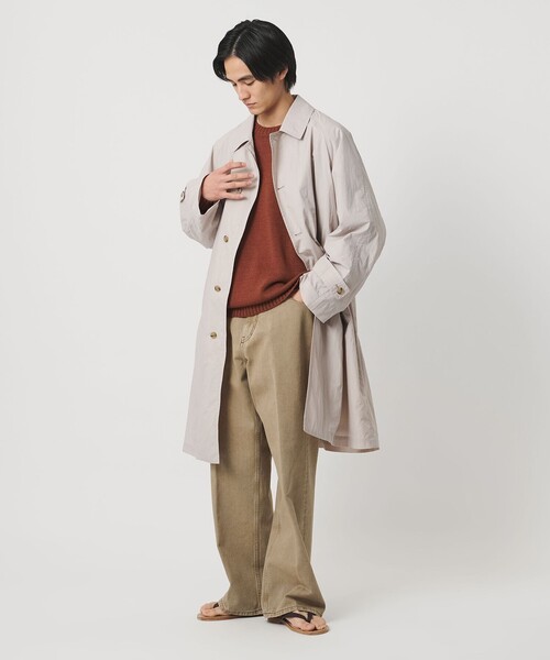 UNITED ARROWS(ユナイテッドアローズ)の「ロープ染めカラーデニム バギー5ポケット(デニムパンツ・メンズ・ベージュ/ダークグレー・M/L/S)」の6枚目の写真