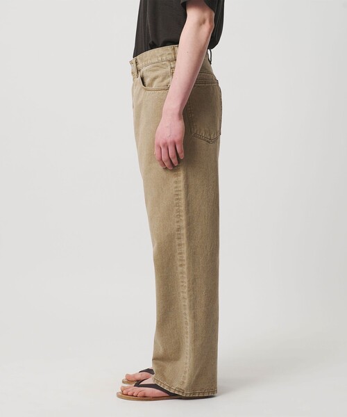 UNITED ARROWS(ユナイテッドアローズ)の「ロープ染めカラーデニム バギー5ポケット(デニムパンツ・メンズ・ベージュ/ダークグレー・M/L/S)」の8枚目の写真
