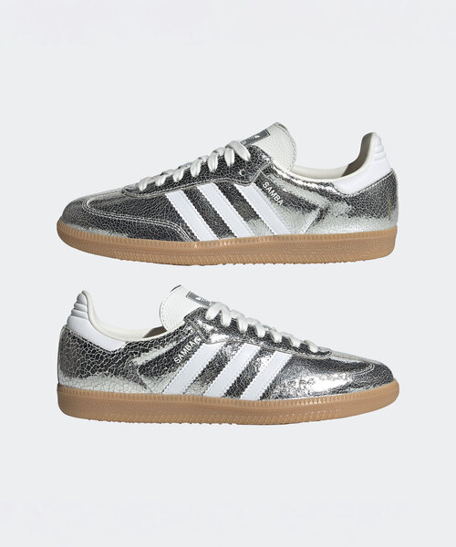 adidas(アディダス)の「《追加》adidas/アディダス SAMBA OG W(JR0035)(スニーカー・レディース・シルバー・25cm/24.5cm/24cm/23.5cm/23cm)」の2枚目の写真