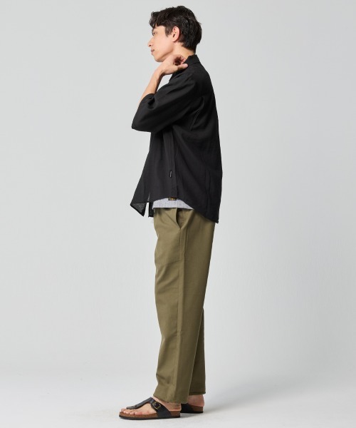 KRIFF MAYER（クリフメイヤー）の「スズシゲ5分袖シャツ（シャツ/ブラウス・メンズ・サックスブルー/ブラック/イエロー・X-LARGE/LARGE/MEDIUM）」の9枚目の写真