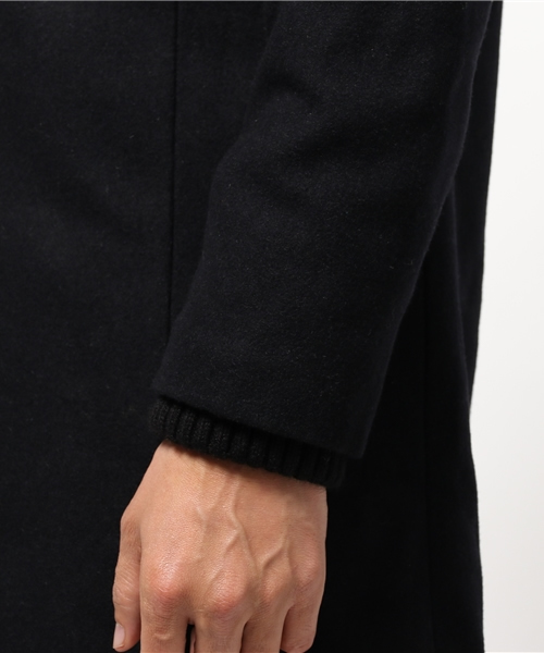 OUTLET（アウトレット）の「【Ciaopanic】メルトンスタンドフードコート（その他アウター・メンズ・ネイビー/ブラウン・MEDIUM/LARGE）」の6枚目の写真