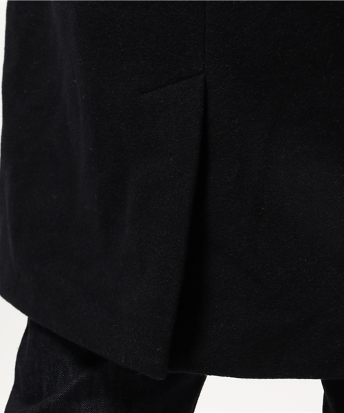 OUTLET（アウトレット）の「【Ciaopanic】メルトンスタンドフードコート（その他アウター・メンズ・ネイビー/ブラウン・MEDIUM/LARGE）」の7枚目の写真
