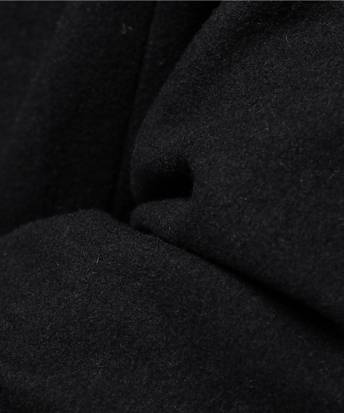 OUTLET（アウトレット）の「【Ciaopanic】メルトンスタンドフードコート（その他アウター・メンズ・ネイビー/ブラウン・MEDIUM/LARGE）」の3枚目の写真