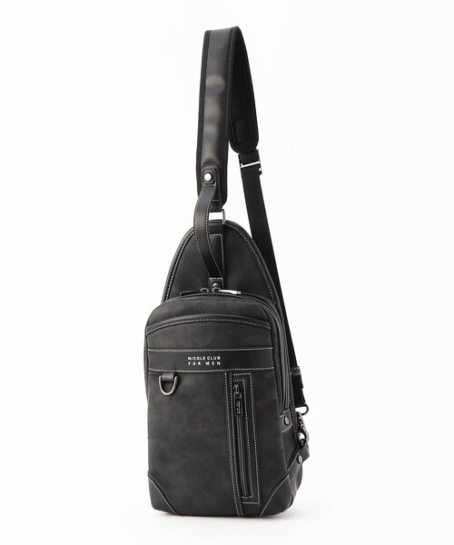 NICOLE CLUB FOR MEN（ニコルクラブフォーメン）の「ビジカジボディバッグ（ボディバッグ/ウエストポーチ・メンズ・ネイビー/ブラック系その他/グレー/ブラック・FREE）」の3枚目の写真
