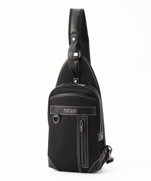 NICOLE CLUB FOR MEN（ニコルクラブフォーメン）の「ビジカジボディバッグ（ボディバッグ/ウエストポーチ・メンズ・ネイビー/ブラック系その他/グレー/ブラック・FREE）」の2枚目の写真