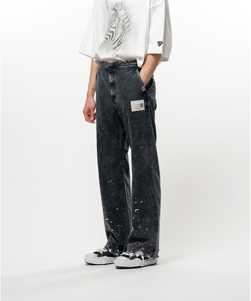 Maison MIHARA YASUHIRO(メゾンミハラヤスヒロ)の「Distressed Cotton Linen Pants(その他パンツ・メンズ・ブラック・46/44)」の3枚目の写真