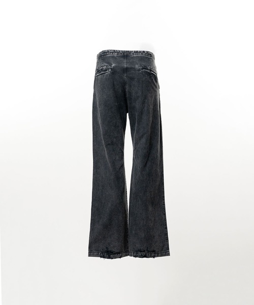 Maison MIHARA YASUHIRO(メゾンミハラヤスヒロ)の「Distressed Cotton Linen Pants(その他パンツ・メンズ・ブラック・46/44)」の2枚目の写真