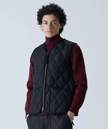 TAION（タイオン）の「【TAION】ミリタリー Vネックジップ ダウンベスト / MILITARY W-ZIP V NECK DOWN VEST（ダウンジャケット/コート）」