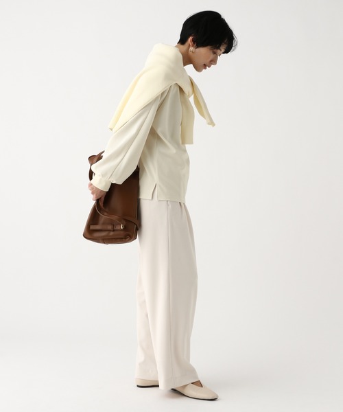 Elura(エルーラ)の「サマ見えリラクシープルオーバー/645456(Tシャツ/カットソー・レディース・オフホワイト/ブラック/ダークブラウン・FREE)」の16枚目の写真