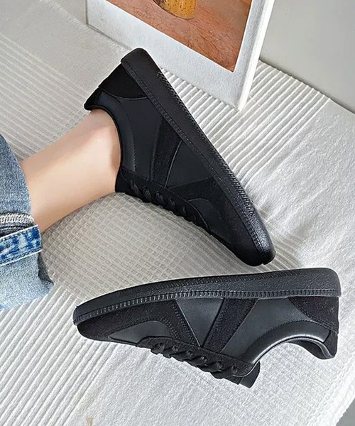 c.u.l（シーユーエル）の「ローカット ジャーマントレーナー スニーカー culs184（スニーカー・レディース・アイボリー/ブラック・39/38/37/36）」の9枚目の写真