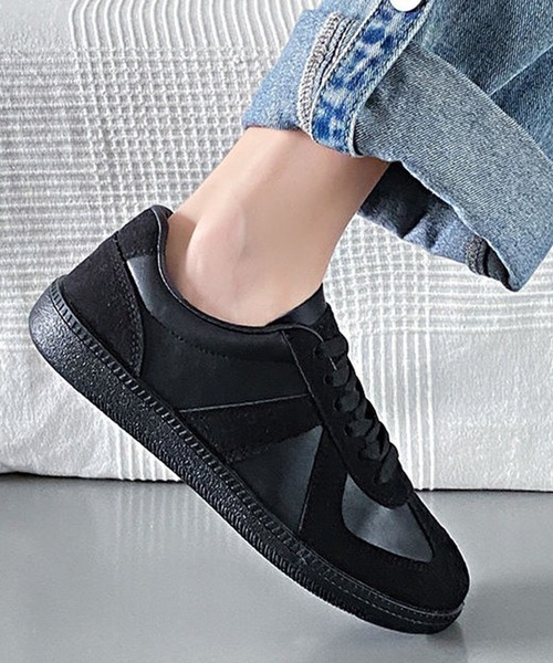 c.u.l（シーユーエル）の「ローカット ジャーマントレーナー スニーカー culs184（スニーカー・レディース・アイボリー/ブラック・39/38/37/36）」の8枚目の写真