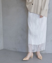 A part by | レースプリーツイージースカート(スカート)