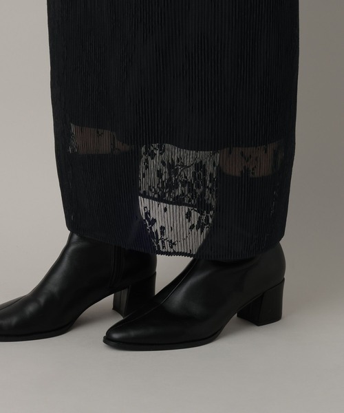 A part by(アパートバイ)の「レースプリーツイージースカート(スカート・レディース・アイボリー/ブラック・FREE/SMALL)」の14枚目の写真