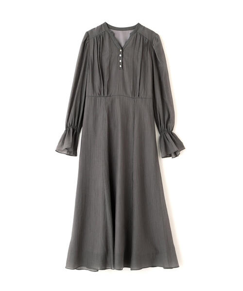 PROPORTION BODY DRESSING（プロポーションボディドレッシング）の「バックレースアップレディワンピース / 1216140207（ワンピース・レディース・ダークグレー/パープル/オフホワイト・MEDIUM/P/S）」の4枚目の写真