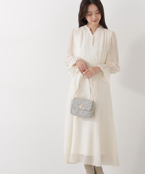 PROPORTION BODY DRESSING（プロポーションボディドレッシング）の「バックレースアップレディワンピース / 1216140207（ワンピース・レディース・ダークグレー/パープル/オフホワイト・MEDIUM/P/S）」の15枚目の写真