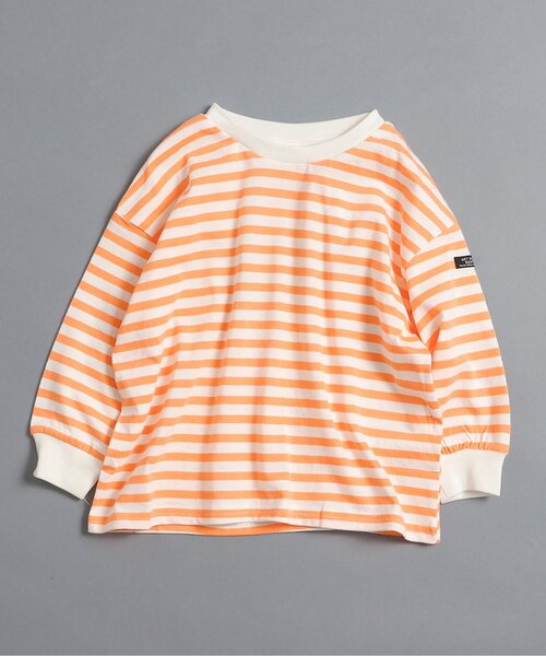 BREEZE(브리즈)의 「【WEB 한정/26 봄 신작】무지・보더 T셔츠_주니어 대응(T셔츠/컷소우)」｜오렌지