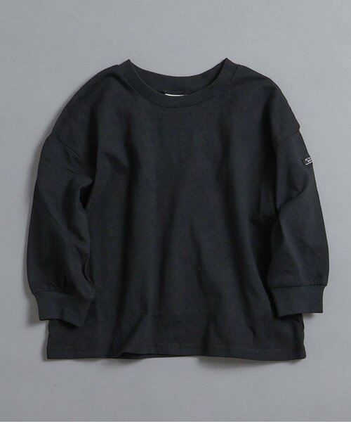 BREEZE(브리즈)의 「【WEB 한정/26 봄 신작】무지・보더 T셔츠_주니어 대응(T셔츠/컷소우)」｜블랙