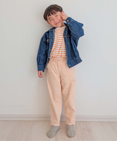 BREEZE（ブリーズ）の「【WEB限定/26春】無地・ボーダー長袖Tシャツ（Tシャツ/カットソー・キッズ・サックスブルー/レインボー/グリーン/ピンク/ライム/オレンジ/オフホワイト/ブラウン/ブラック/その他13/その他12/その他11・120/110/100/130/90/160/150/140）」の19枚目の写真