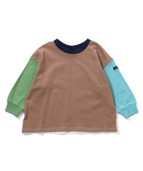 BREEZE（ブリーズ）の「【WEB限定/26春新作】無地・ボーダーTシャツ_ジュニア対応（Tシャツ/カットソー・キッズ・サックスブルー/レインボー/グリーン/ピンク/ライム/オレンジ/オフホワイト/ブラウン/ブラック/その他13/その他12/その他11・120/110/100/130/90/160/150/140）」の20枚目の写真