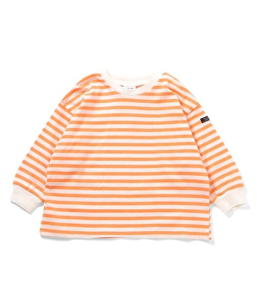 BREEZE（ブリーズ）の「【WEB限定/26春新作】無地・ボーダーTシャツ_ジュニア対応（Tシャツ/カットソー・キッズ・サックスブルー/レインボー/グリーン/ピンク/ライム/オレンジ/オフホワイト/ブラウン/ブラック/その他13/その他12/その他11・120/110/100/130/90/160/150/140）」の18枚目の写真