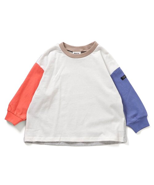 BREEZE（ブリーズ）の「【WEB限定/26春新作】無地・ボーダーTシャツ_ジュニア対応（Tシャツ/カットソー・キッズ・サックスブルー/レインボー/グリーン/ピンク/ライム/オレンジ/オフホワイト/ブラウン/ブラック/その他13/その他12/その他11・120/110/100/130/90/160/150/140）」の15枚目の写真