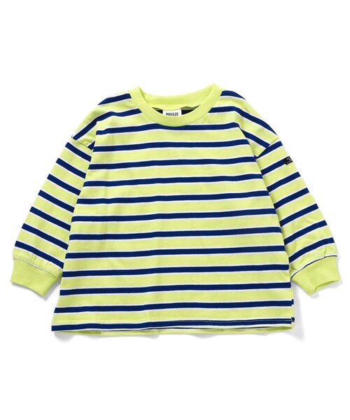 BREEZE（ブリーズ）の「【WEB限定/26春新作】無地・ボーダーTシャツ_ジュニア対応（Tシャツ/カットソー・キッズ・サックスブルー/レインボー/グリーン/ピンク/ライム/オレンジ/オフホワイト/ブラウン/ブラック/その他13/その他12/その他11・120/110/100/130/90/160/150/140）」の14枚目の写真