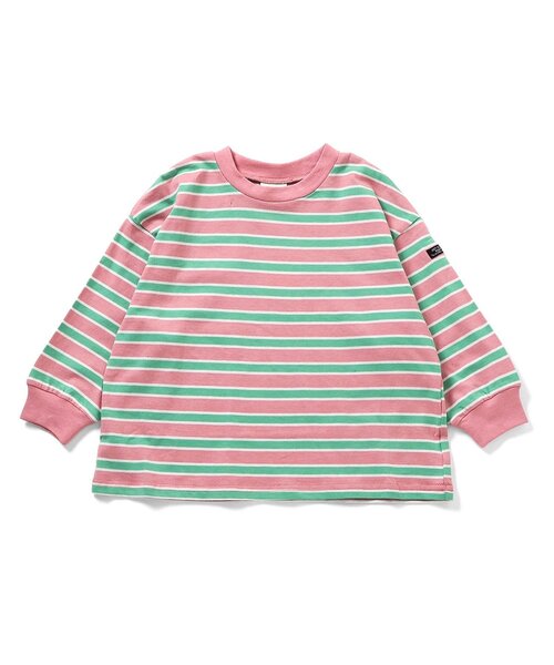BREEZE（ブリーズ）の「【WEB限定/26春】無地・ボーダー長袖Tシャツ（Tシャツ/カットソー・キッズ・サックスブルー/レインボー/グリーン/ピンク/ライム/オレンジ/オフホワイト/ブラウン/ブラック/その他13/その他12/その他11・120/110/100/130/90/160/150/140）」の14枚目の写真