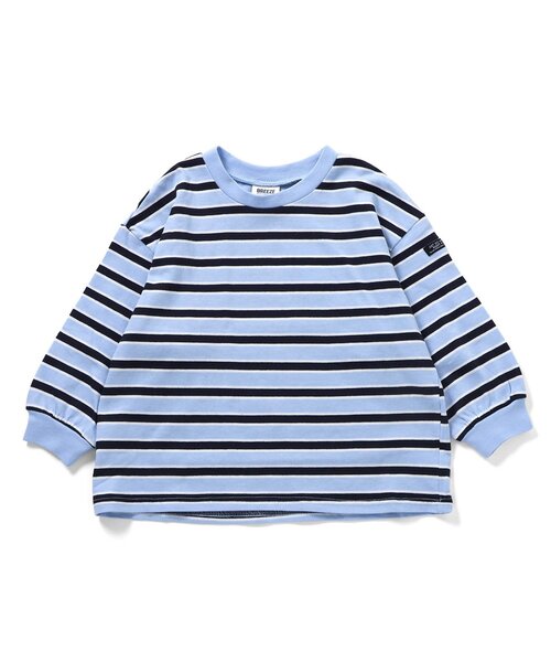 BREEZE（ブリーズ）の「【WEB限定/26春】無地・ボーダー長袖Tシャツ（Tシャツ/カットソー・キッズ・サックスブルー/レインボー/グリーン/ピンク/ライム/オレンジ/オフホワイト/ブラウン/ブラック/その他13/その他12/その他11・120/110/100/130/90/160/150/140）」の17枚目の写真