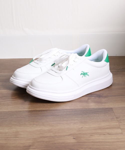 POLOCHAMPS(ポロチャンプス)の「POLOCHAMPS レトロテニスシューズ(スニーカー・メンズ・ホワイト×ネイビー/ホワイト×グリーン/ブラック/ホワイト×シルバー・26.5cm/26.0cm/25.5cm/25.0cm/28.0cm/27.0cm)」の8枚目の写真
