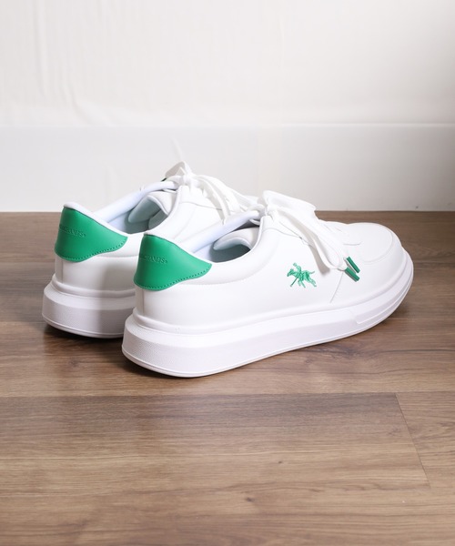 POLOCHAMPS(ポロチャンプス)の「POLOCHAMPS レトロテニスシューズ(スニーカー・メンズ・ホワイト×ネイビー/ホワイト×グリーン/ブラック/ホワイト×シルバー・26.5cm/26.0cm/25.5cm/25.0cm/28.0cm/27.0cm)」の14枚目の写真