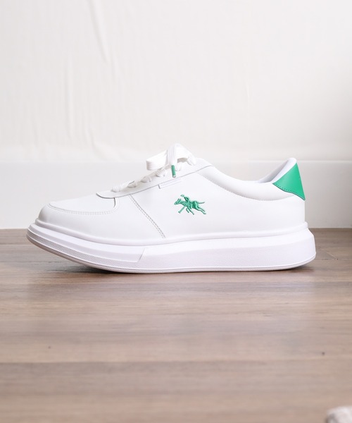 POLOCHAMPS(ポロチャンプス)の「POLOCHAMPS レトロテニスシューズ(スニーカー・メンズ・ホワイト×ネイビー/ホワイト×グリーン/ブラック/ホワイト×シルバー・26.5cm/26.0cm/25.5cm/25.0cm/28.0cm/27.0cm)」の11枚目の写真