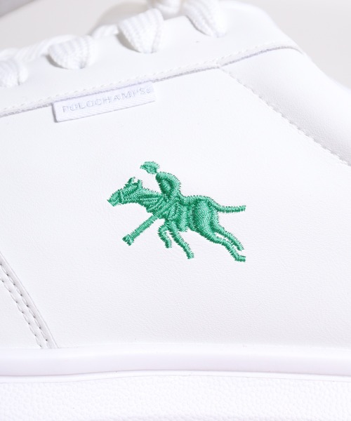 POLOCHAMPS(ポロチャンプス)の「POLOCHAMPS レトロテニスシューズ(スニーカー・メンズ・ホワイト×ネイビー/ホワイト×グリーン/ブラック/ホワイト×シルバー・26.5cm/26.0cm/25.5cm/25.0cm/28.0cm/27.0cm)」の12枚目の写真