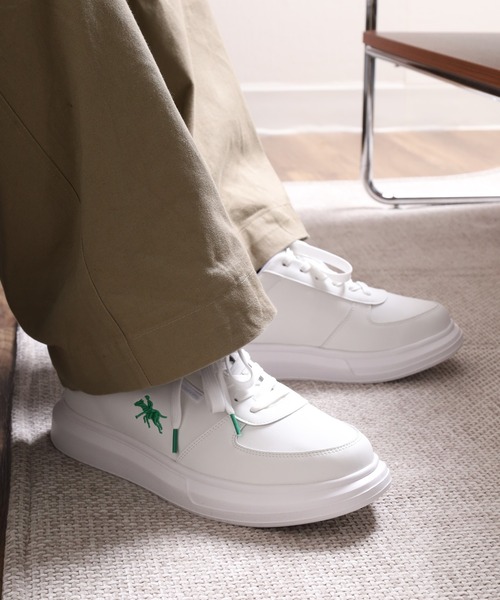 POLOCHAMPS(ポロチャンプス)の「POLOCHAMPS レトロテニスシューズ(スニーカー・メンズ・ホワイト×ネイビー/ホワイト×グリーン/ブラック/ホワイト×シルバー・26.5cm/26.0cm/25.5cm/25.0cm/28.0cm/27.0cm)」の20枚目の写真