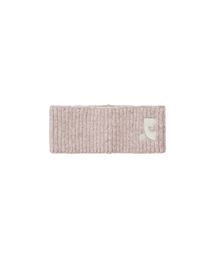 LOGO KNIT HAIR BAND - PINK