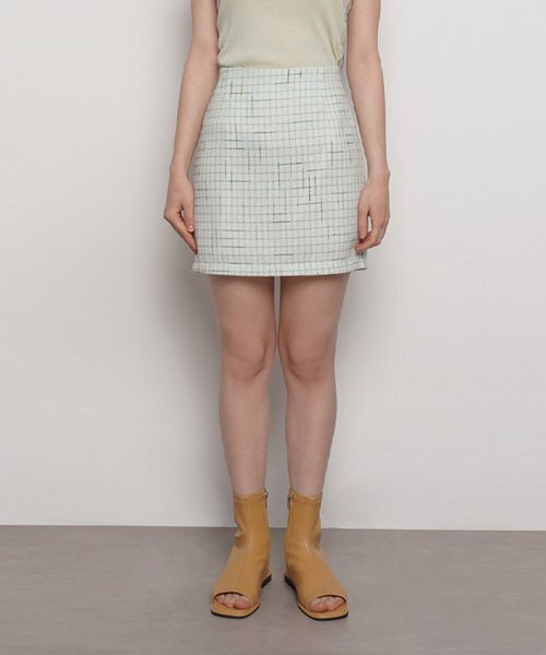 THE-ABON（エイボン）の「W27 de tweed mini skirt ivory（スカート・レディース・アイボリー・FREE）」の2枚目の写真