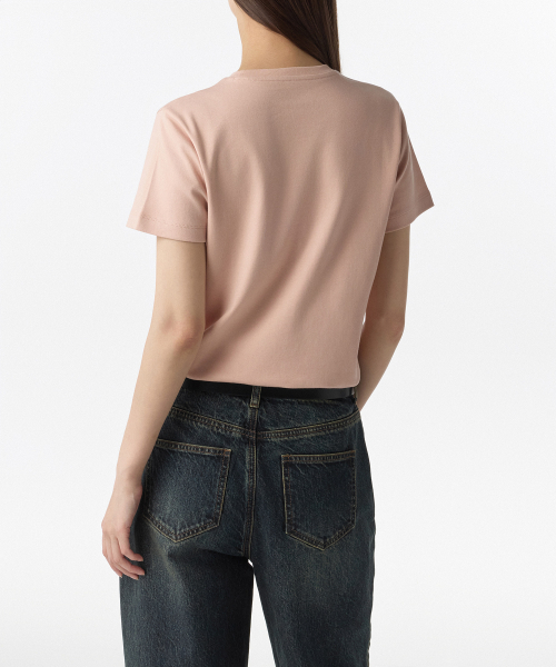MUSINSA STANDARD WOMAN（ムシンサスタンダードウーマン）の「ウーマンズベーシッククルーネックTシャツ[ピッチ]（Tシャツ/カットソー・レディース・その他・LARGE/SMALL/X-LARGE/MEDIUM/X-SMALL）」の2枚目の写真