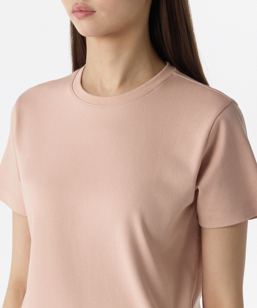 MUSINSA STANDARD WOMAN（ムシンサスタンダードウーマン）の「ウーマンズベーシッククルーネックTシャツ[ピッチ]（Tシャツ/カットソー・レディース・その他・LARGE/SMALL/X-LARGE/MEDIUM/X-SMALL）」の3枚目の写真