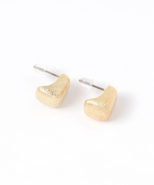 niko and...(ニコアンド)の「マットハートピアス(ピアス(両耳用)・レディース・イエロー/グレー・0)」の2枚目の写真