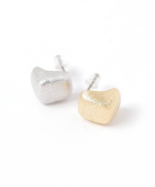 niko and...(ニコアンド)の「マットハートピアス(ピアス(両耳用)・レディース・イエロー/グレー・0)」の3枚目の写真