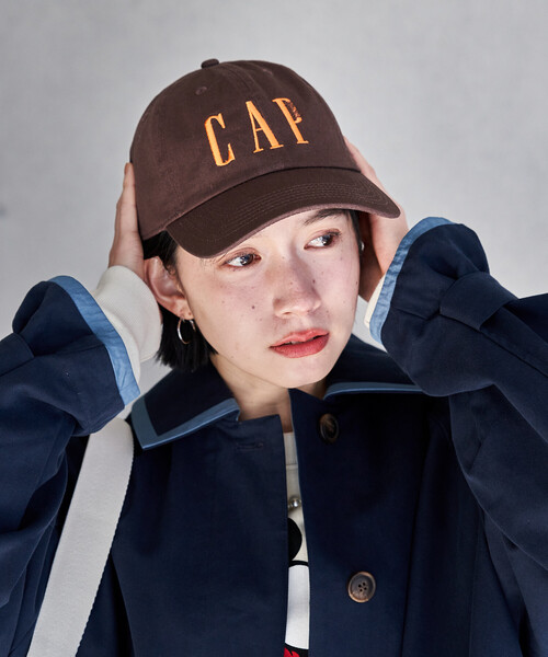 FREAK'S STORE(フリークスストア)の「byeA.× FREAK'S STORE/バイエー 別注 CAF CAP/ロゴ ベースボール キャップ(キャップ・レディース・ブラック/パープル/ネイビー/グリーン/ブラウン/ワイン・ONE SIZE)」の3枚目の写真