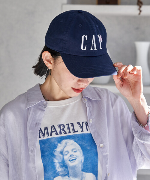 FREAK'S STORE(フリークスストア)の「byeA.× FREAK'S STORE/バイエー 別注 CAF CAP/ロゴ ベースボール キャップ(キャップ・レディース・ブラック/パープル/ネイビー/グリーン/ブラウン/ワイン・ONE SIZE)」の7枚目の写真