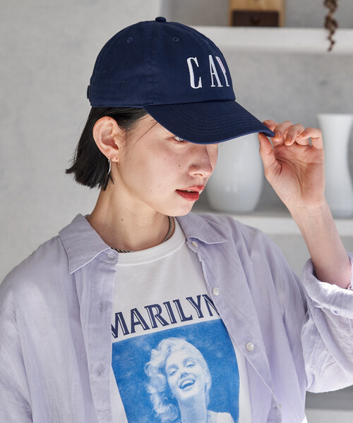 FREAK'S STORE(フリークスストア)の「byeA.× FREAK'S STORE/バイエー 別注 CAF CAP/ロゴ ベースボール キャップ(キャップ・レディース・ブラック/パープル/ネイビー/グリーン/ブラウン/ワイン・ONE SIZE)」の11枚目の写真
