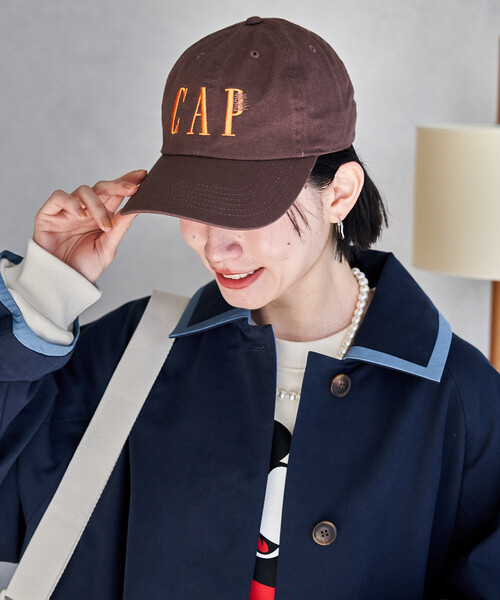 FREAK'S STORE(フリークスストア)の「byeA.× FREAK'S STORE/バイエー 別注 CAF CAP/ロゴ ベースボール キャップ(キャップ・レディース・ブラック/パープル/ネイビー/グリーン/ブラウン/ワイン・ONE SIZE)」の12枚目の写真