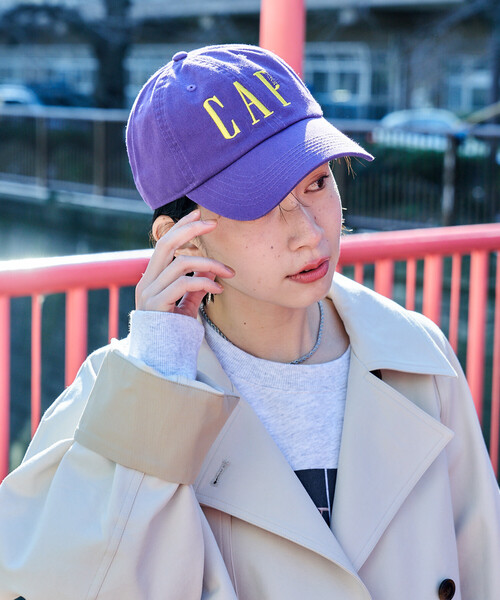 FREAK'S STORE(フリークスストア)の「byeA.× FREAK'S STORE/バイエー 別注 CAF CAP/ロゴ ベースボール キャップ(キャップ・レディース・ブラック/パープル/ネイビー/グリーン/ブラウン/ワイン・ONE SIZE)」の17枚目の写真